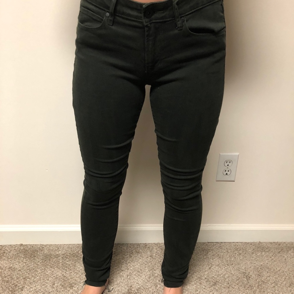 Hunter green skinny jeans